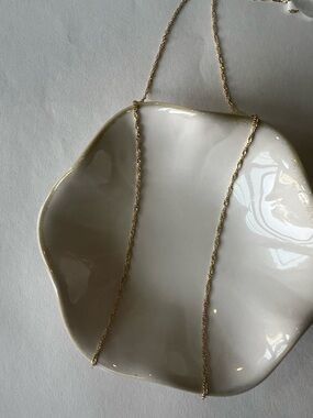 14k Gold Plated Rope Necklace - Minimalist